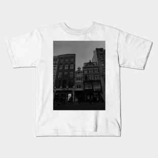 Monochrome Houses Kids T-Shirt